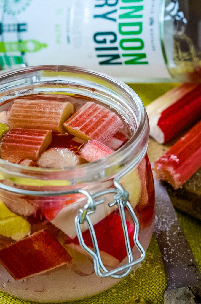 The Best Homemade Rhubarb and Ginger Gin Liqueur Larder Love