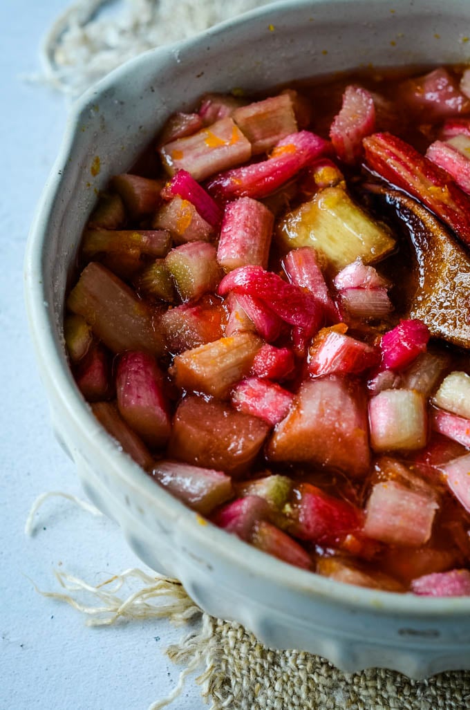 Rhubarb and Ginger Gin Jam (zero waste) Larder Love