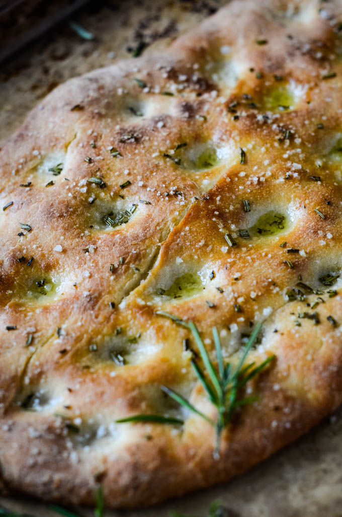 Easy step-by-step olive rosemary focaccia bread recipe - Rhubarbarians