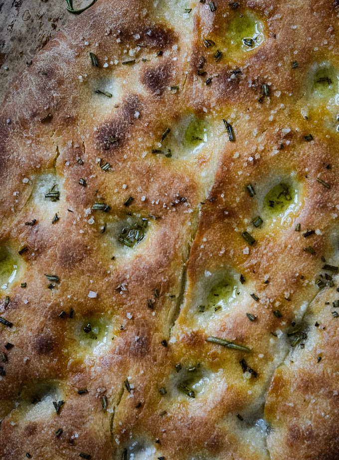 Easy step-by-step olive rosemary focaccia bread recipe - Rhubarbarians