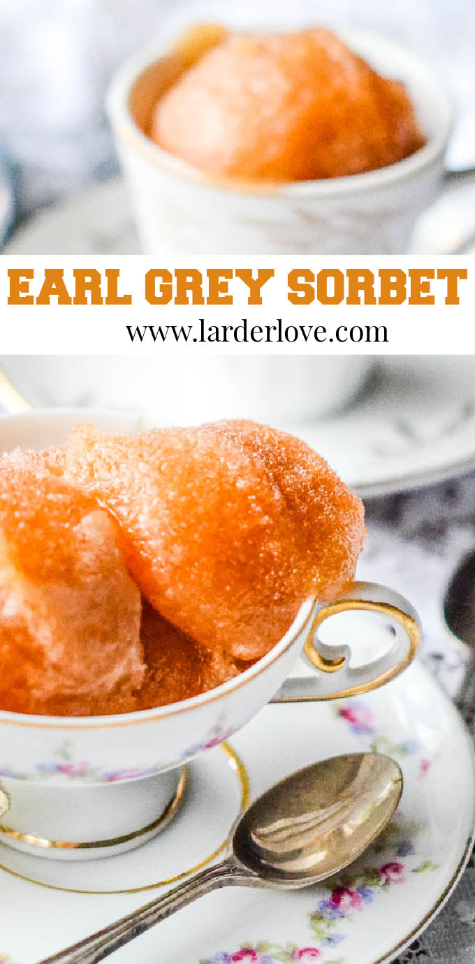 earl grey tea sorbet pin image