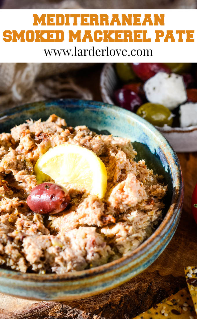 Mediterranean smoked mackerel pate pin image