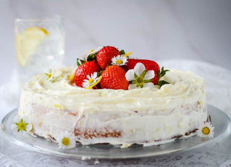 Super Easy Gin and Tonic Lemon Drizzle Cake Larder Love