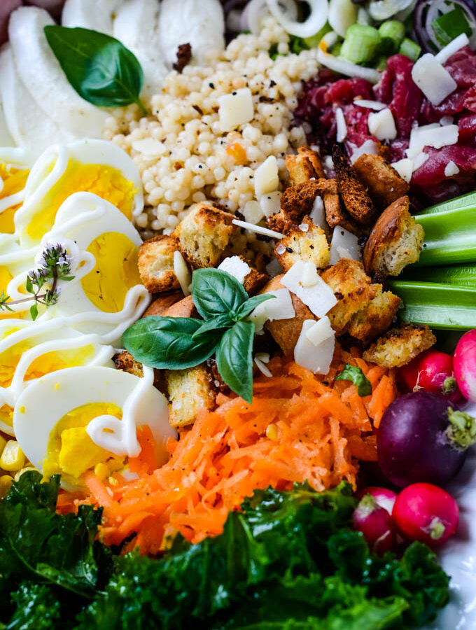super easy antipasto salad platter