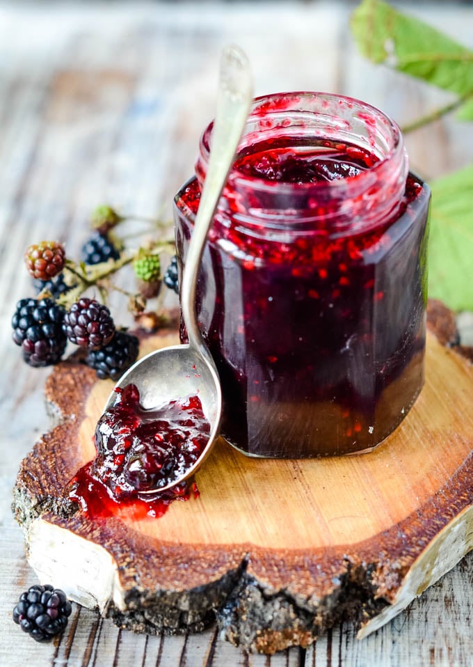 The best blackberry jam with bay and vanilla