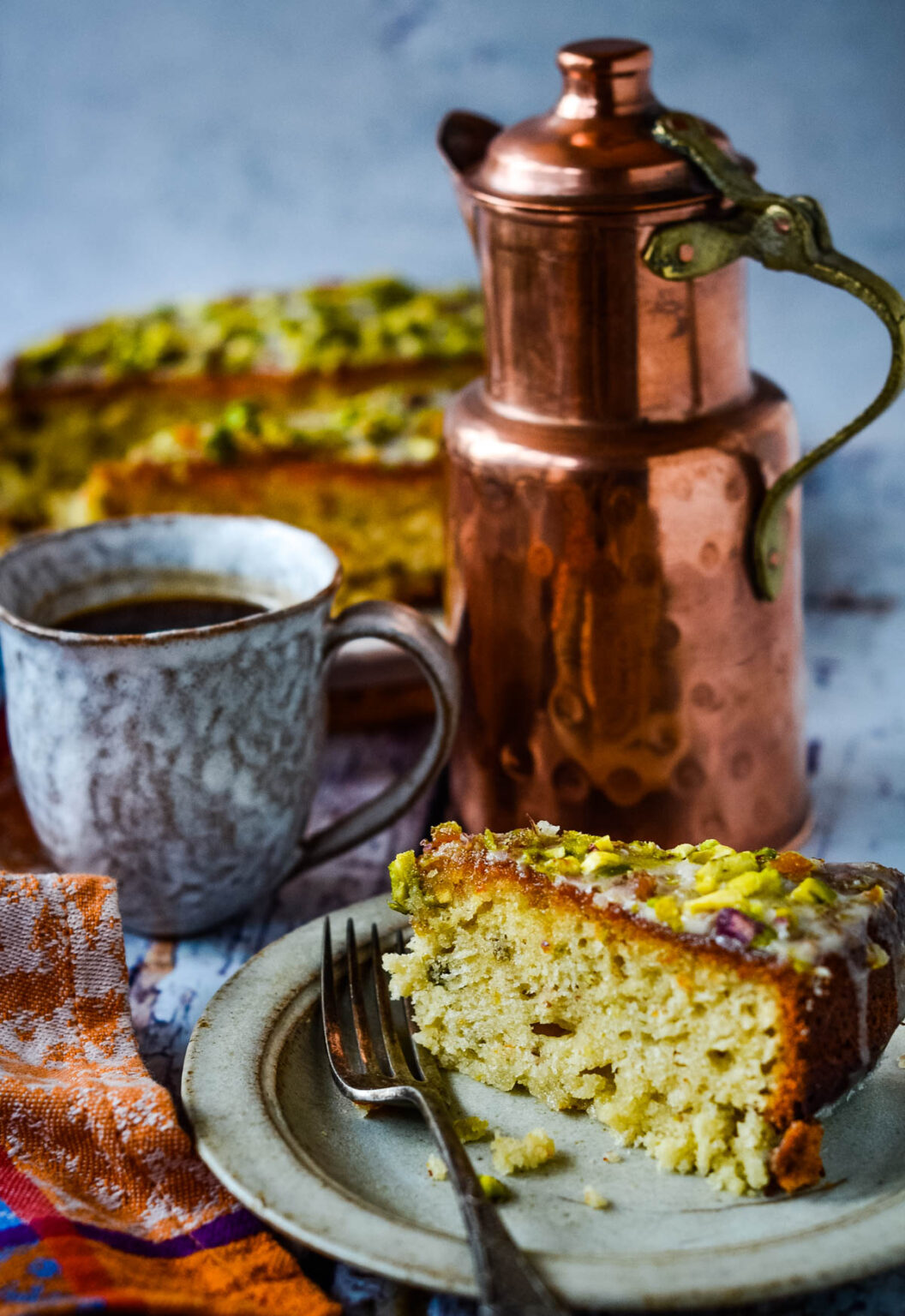 Yogurt Cake With Marmalade And Pistachios Larder Love