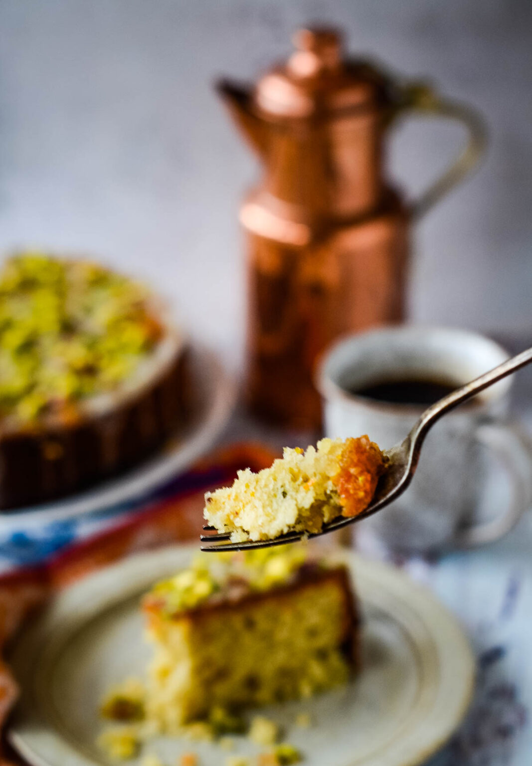 Yogurt Cake With Marmalade And Pistachios Larder Love