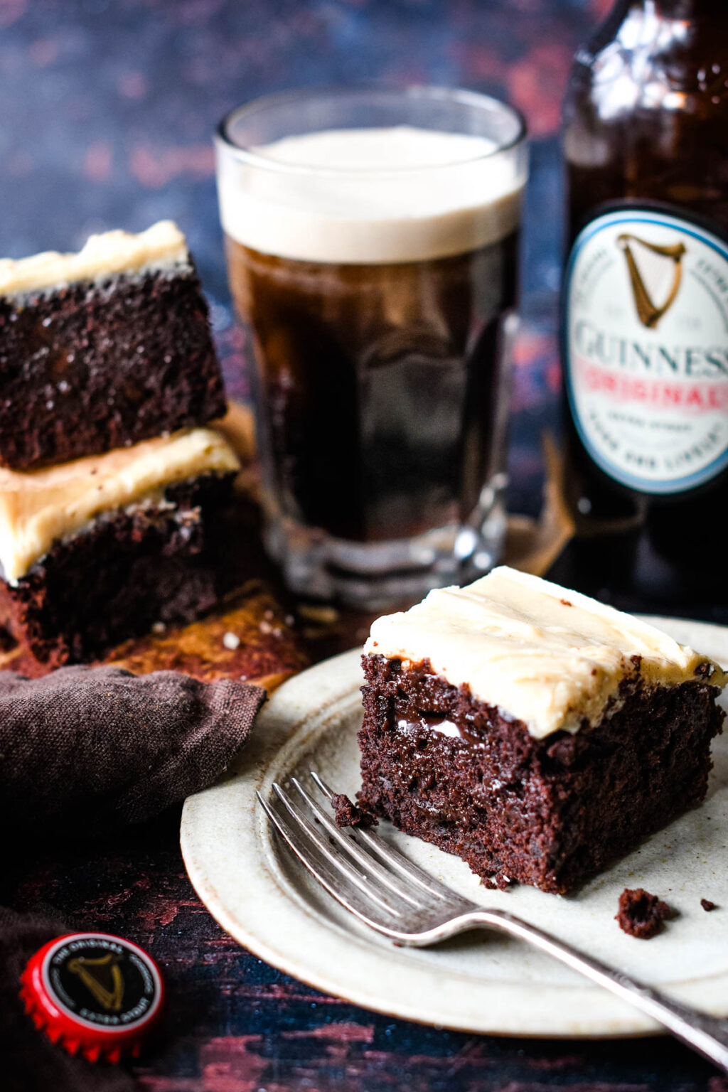 The Easiest Guinness Chocolate Brownies (+video!) Larder Love