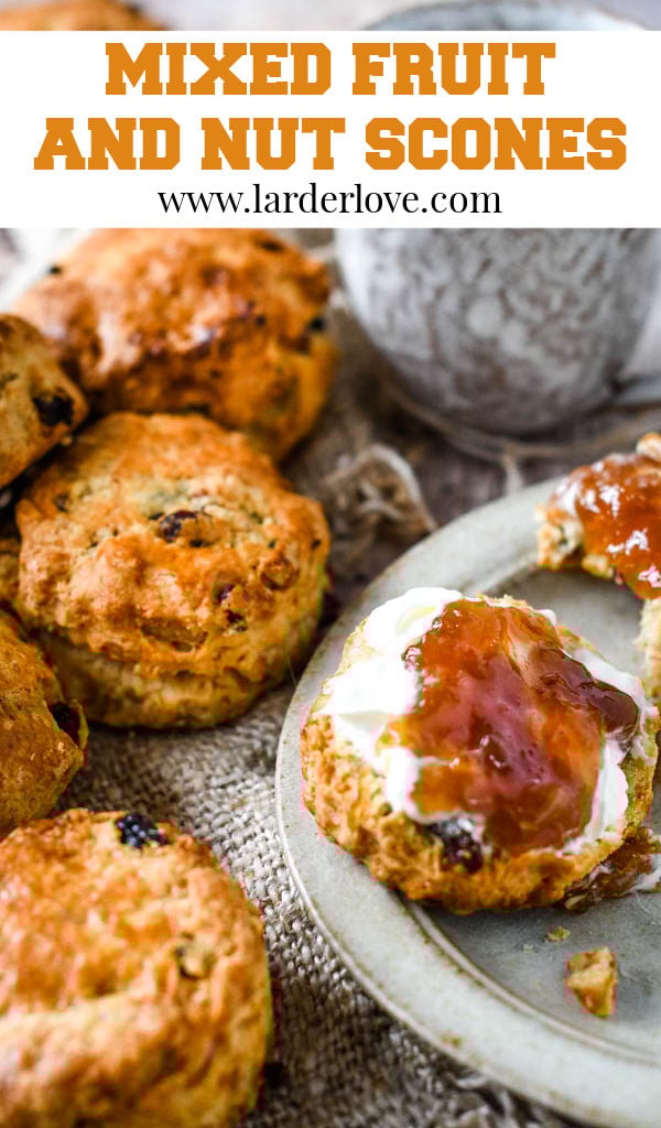 Quick And Easy Mixed Fruit And Nut Scones + Video Larder Love