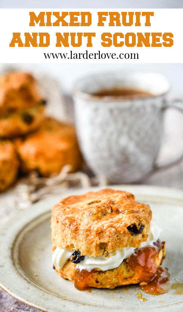 Quick And Easy Mixed Fruit And Nut Scones + Video Larder Love