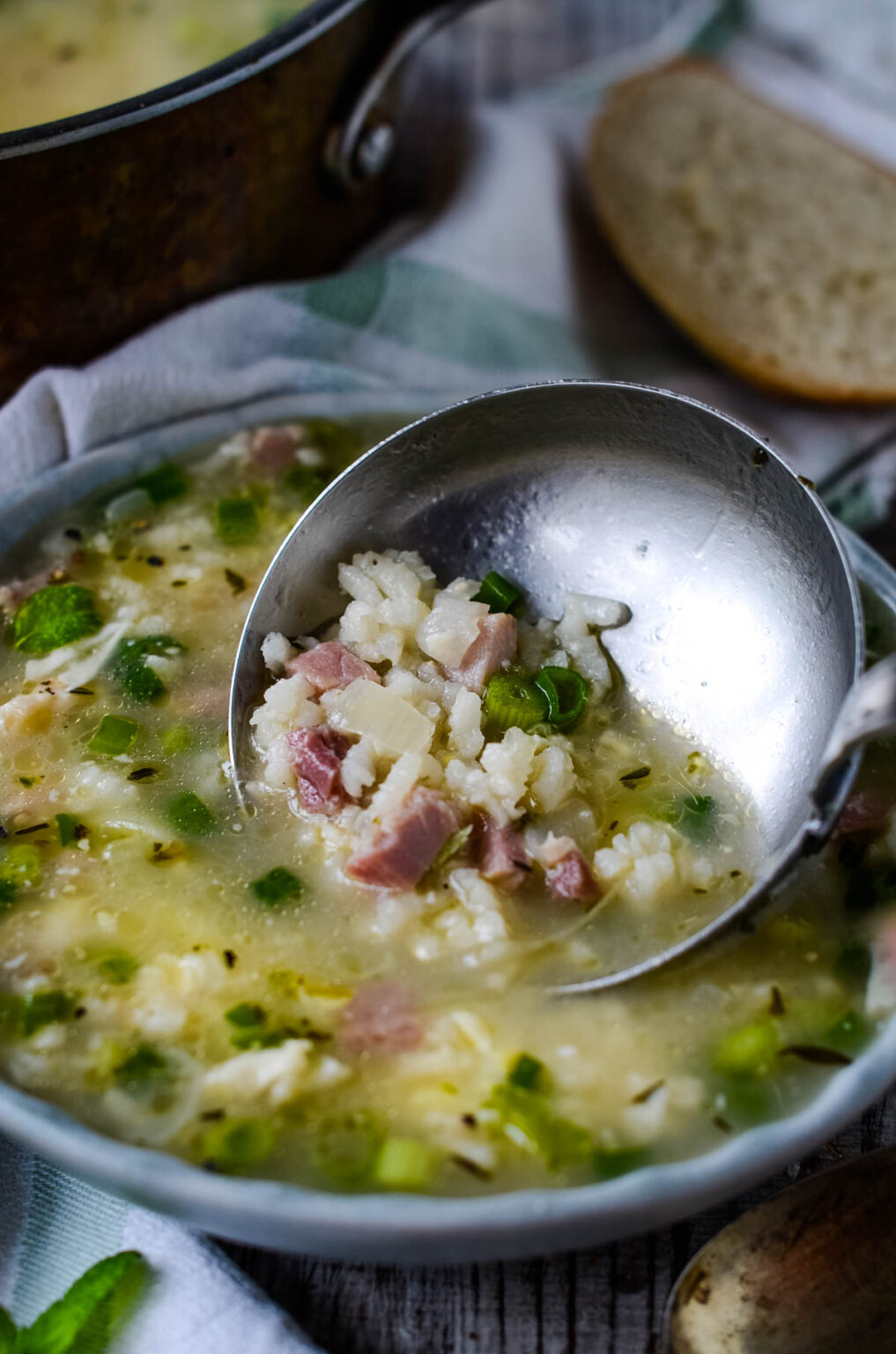 Quick And Easy Pea And Ham Soup With Rice Larder Love