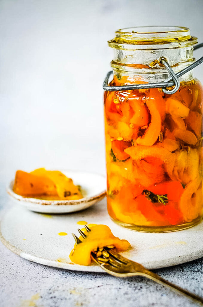 Roasted Paprika Peppers In Olive Oil Larder Love