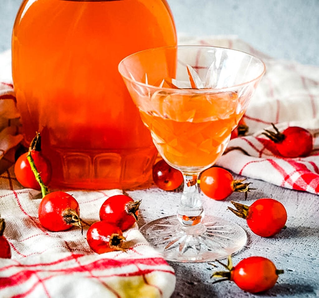 homemade rosehip syrup