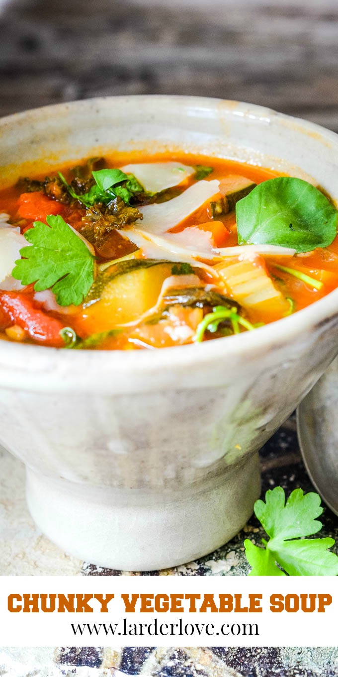 Easy Chunky Vegetable Soup - Larder Love
