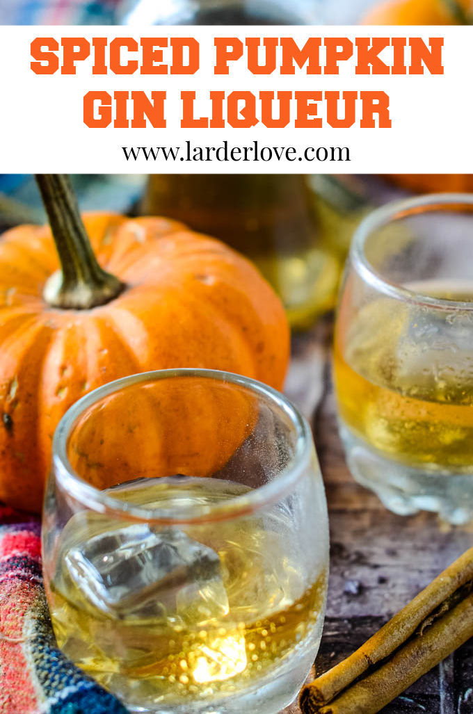 Spiced Pumpkin Gin Liqueur (+Video!) Larder Love