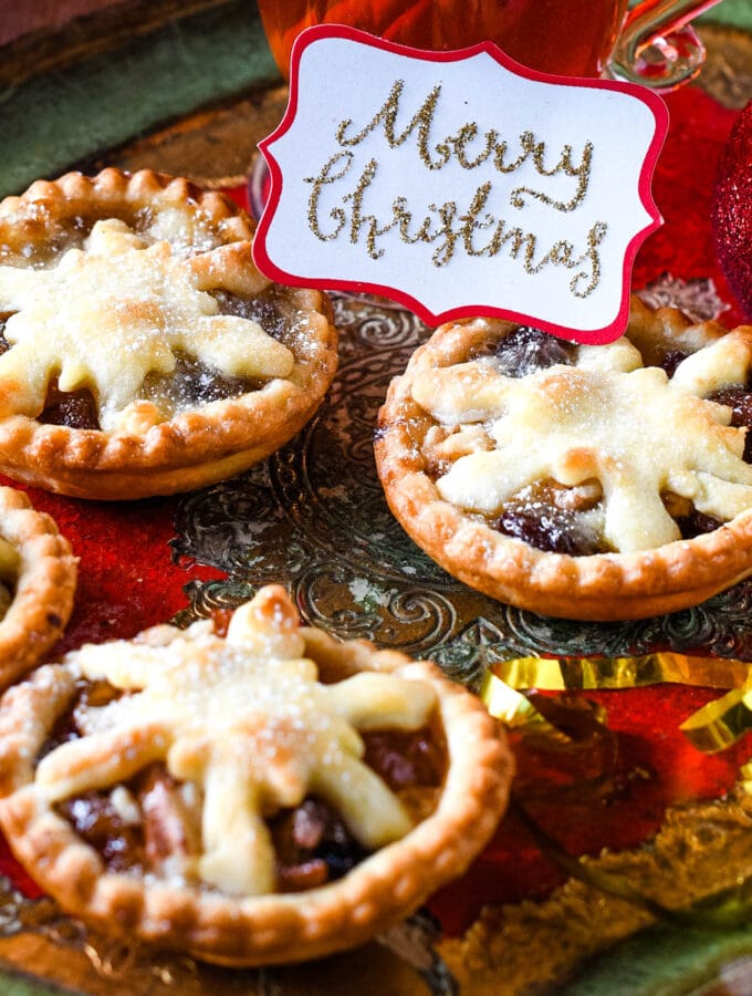 mince pies with brie and walnuts