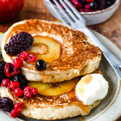 Quick And Easy Spiced Apple Pancakes - Larder Love Quick And Easy Spiced Apple Pancakes - Larder Love