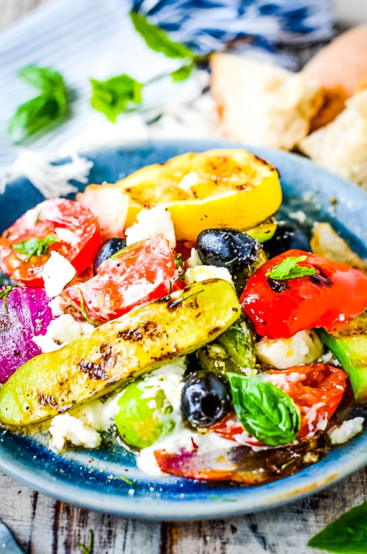 Greek Islands Style Mixed Greens Salad