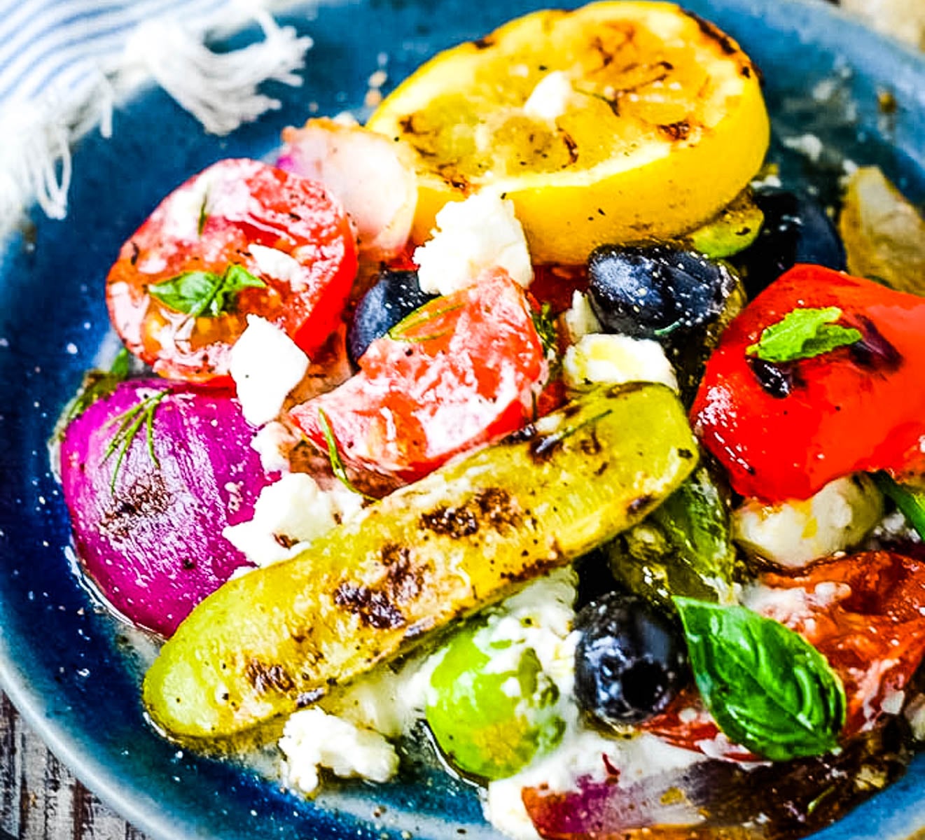 grilled Greek salad