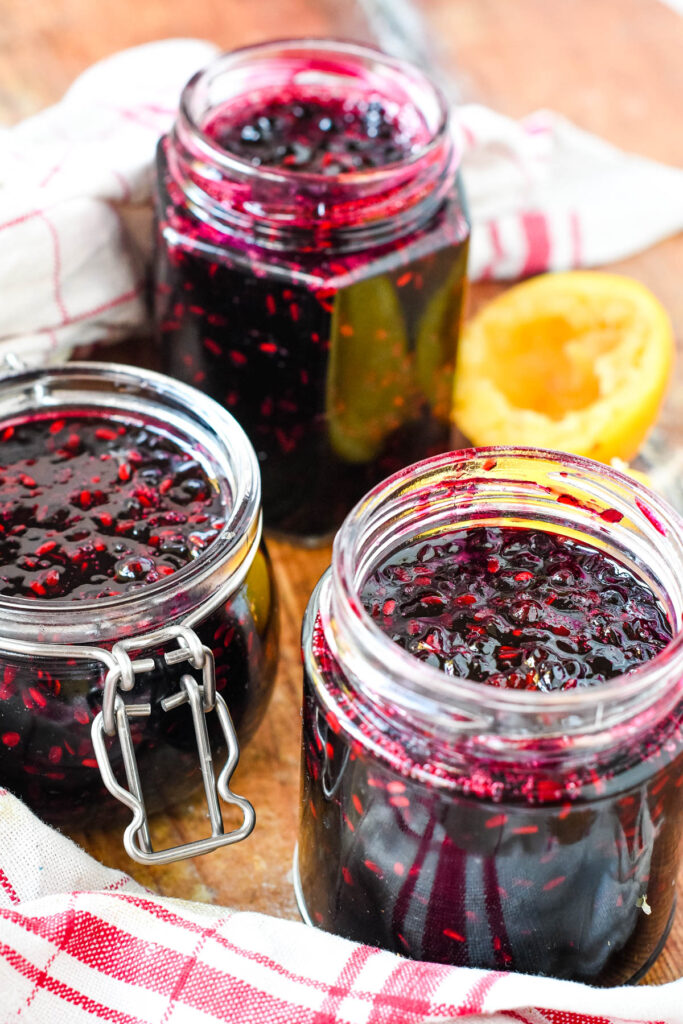 Easy Homemade Elderberry Jam 3 Ingredients And No Pectin Larder Love