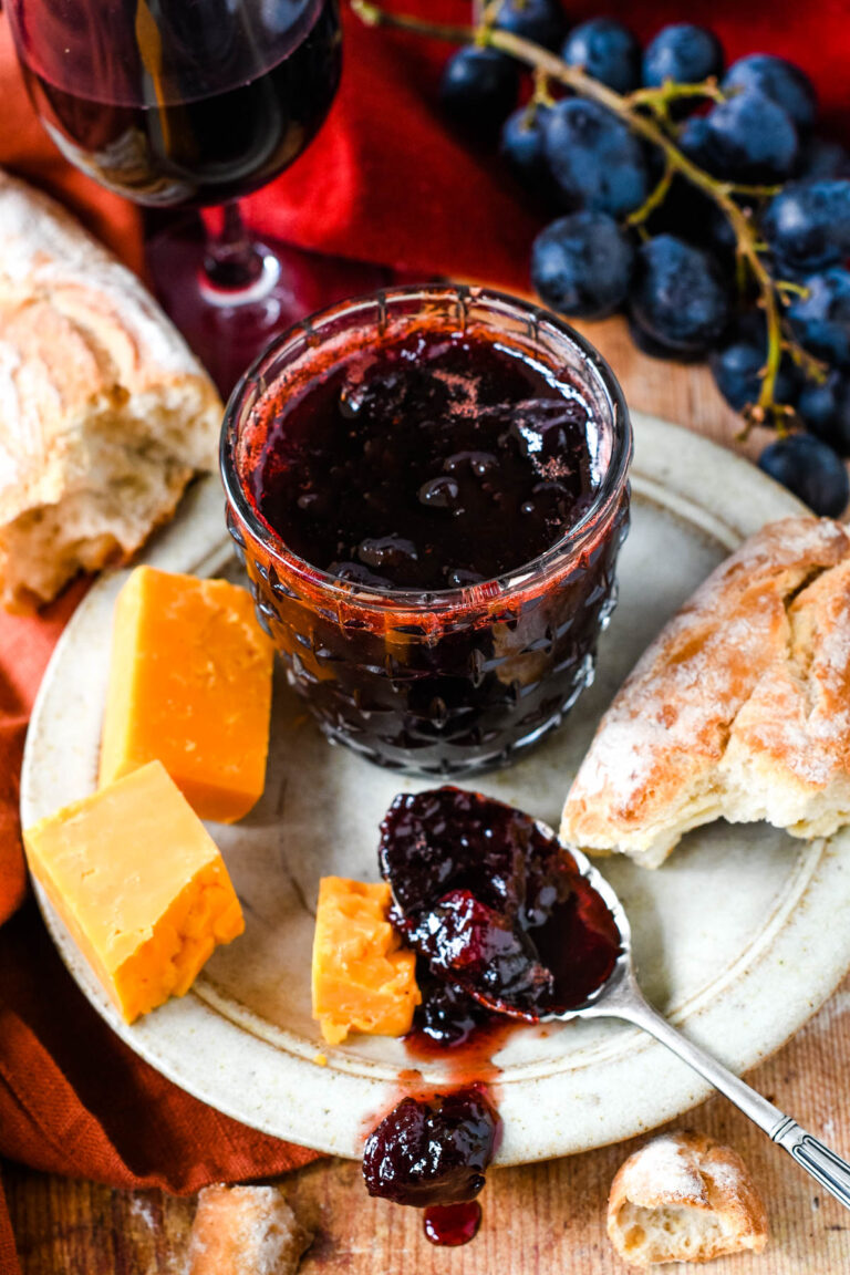 Easy Mulled Wine Jam Without pectin - Larder Love