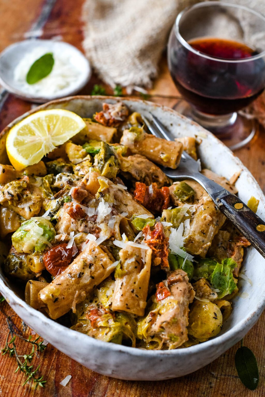 OnePan Leftover Turkey Pasta Bake Larder Love