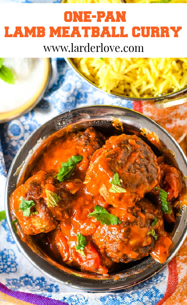 One Pan Lamb Meatball Curry Larder Love