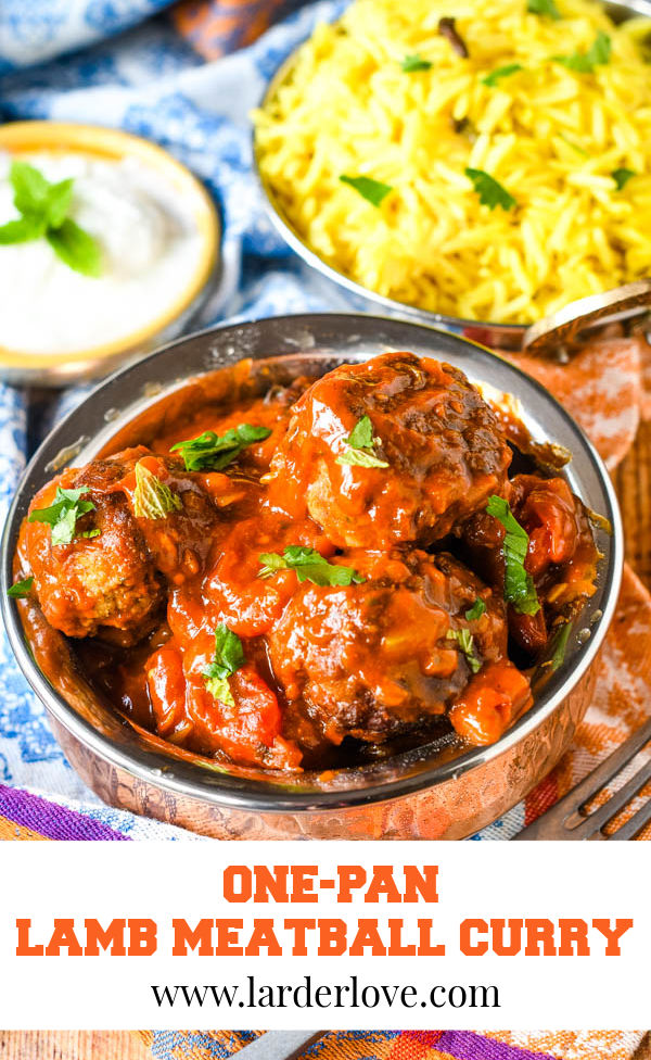 One Pan Lamb Meatball Curry Larder Love