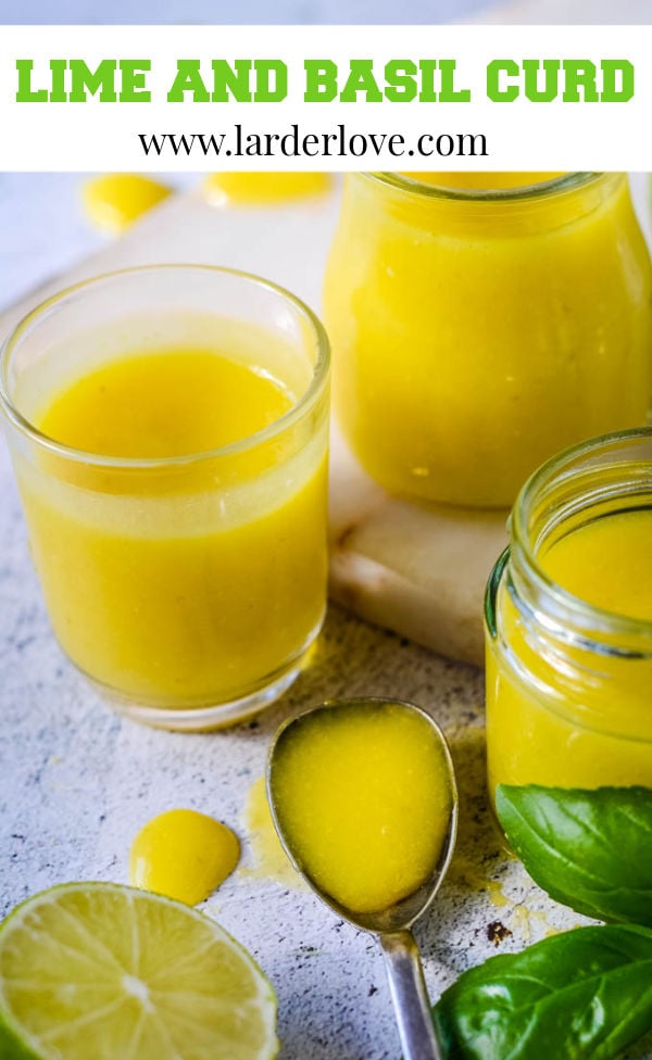 Easy Lime Curd With Basil Larder Love