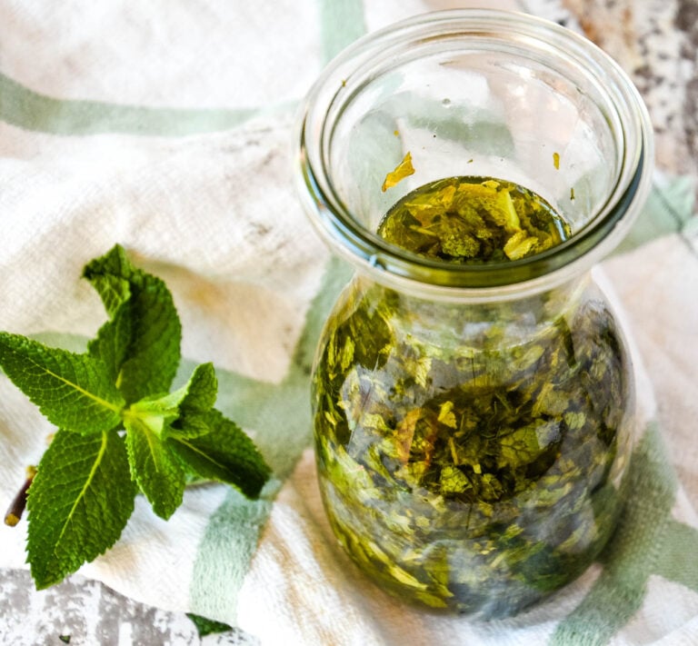 homemade mint sauce