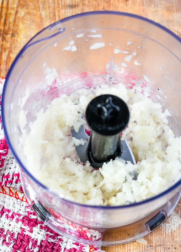 whizzing the breadcrumbs in food proccessor