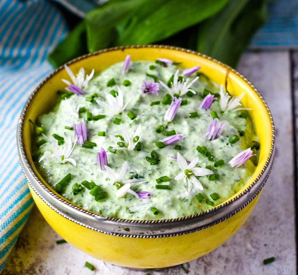 wild garlic dip