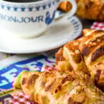 easy almond croissants