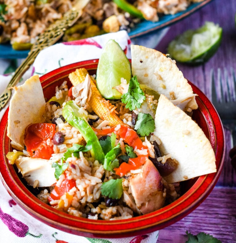 chicken fajita traybake