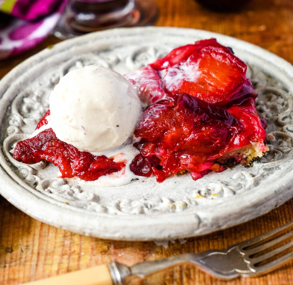 plum tarte tatin