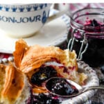 blueberry jam with lemon and lavender