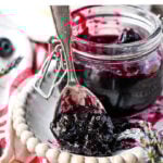 blueberry jam with lemon and lavender