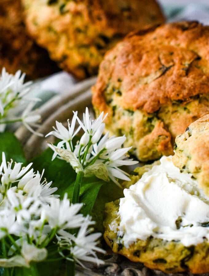 wild garlic scones