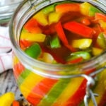 Mixed pickled peppers