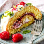 raspberry and lemon roulade